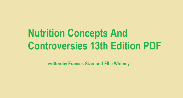 Nutrition concepts and controversies 16th