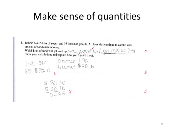 Construct viable arguments and critique the reasoning of others