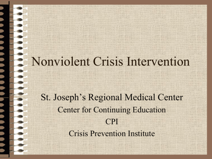 Cpi nonviolent crisis intervention test answers