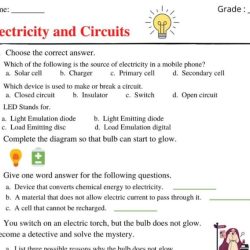 Electric circuits worksheets with answers