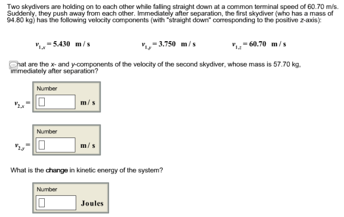 Skydiver forces falling physics motion gcse objects